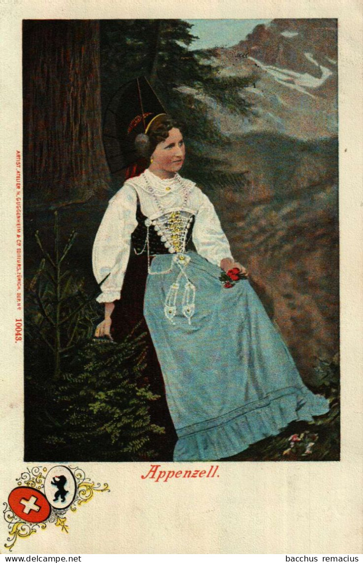 APPENZELL -  Dame In Tracht 1904 - Appenzell