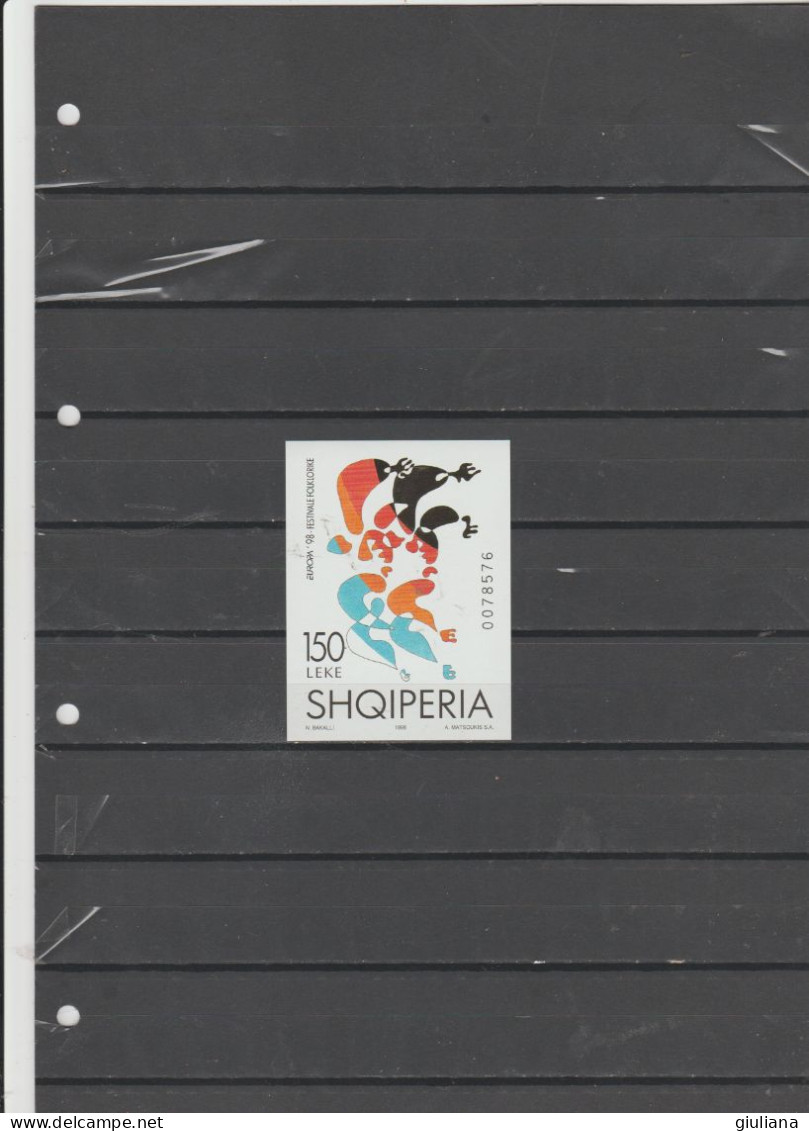 Albania 1998 - (Yvert) BF/87**  ND "Europa Cept. Festival Nazionali" - 1998