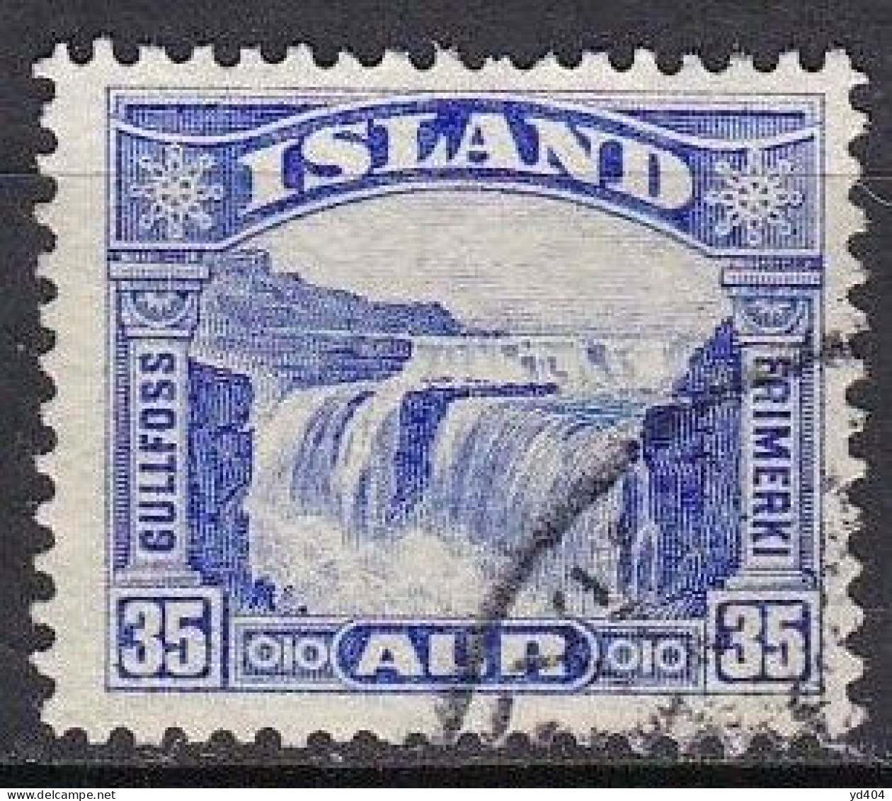 IS022B – ISLANDE – ICELAND – 1931/32 – GULLFOSS – SG # 197 USED 17 € - Usados