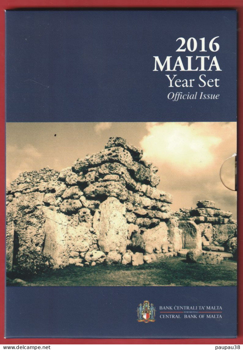 COFFRET MALTE 2016 - 8 MONNAIES + 2€ COMMEMORATIVE - Malta