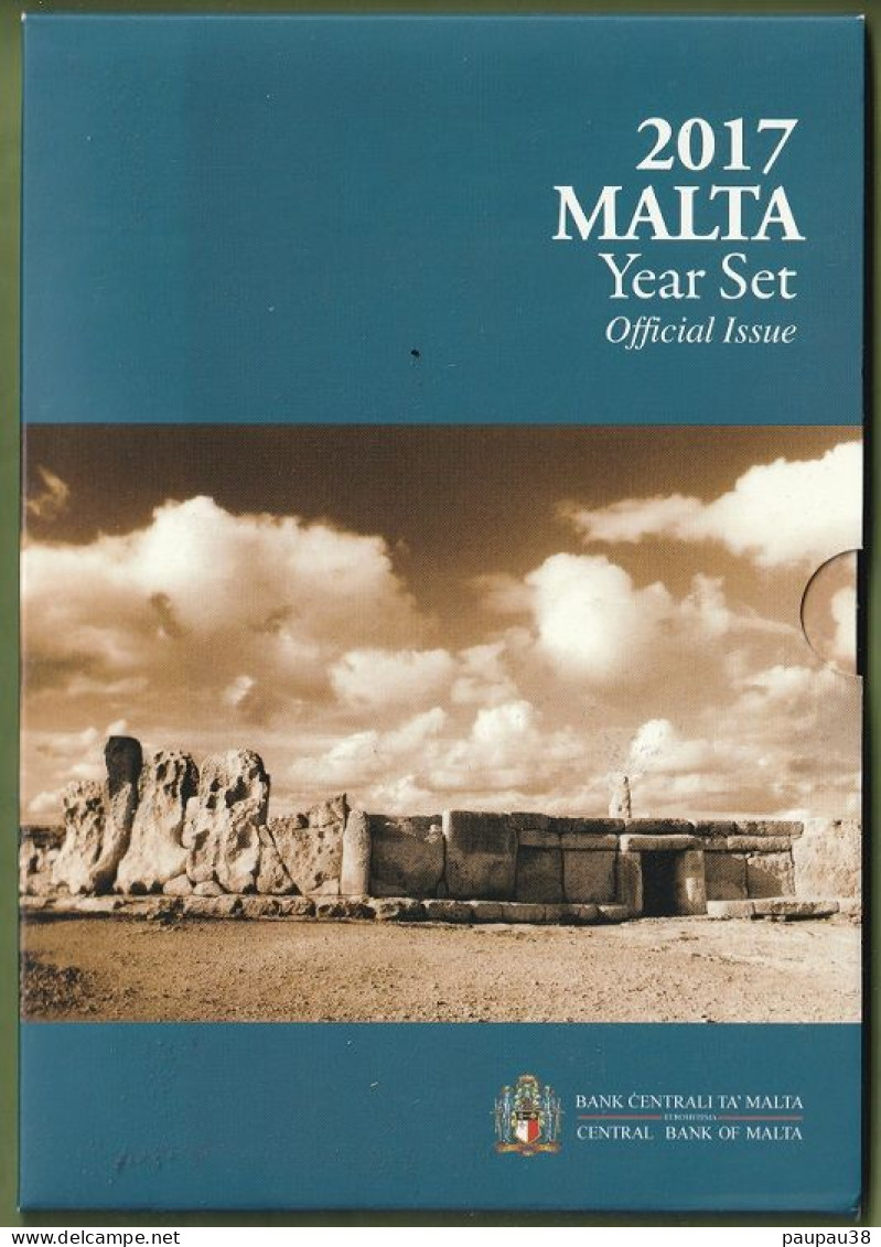 COFFRET MALTE 2017 - 8 MONNAIES + 2€ COMMEMORATIVE - Malta