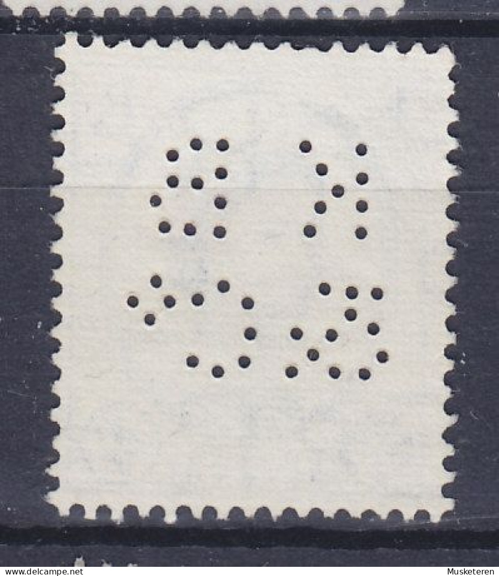 Great Britain Perfin Perforé Lochung  'KB&Co.' 1953 Mi. 263 X, QEII. (2 Scans) - Perfin