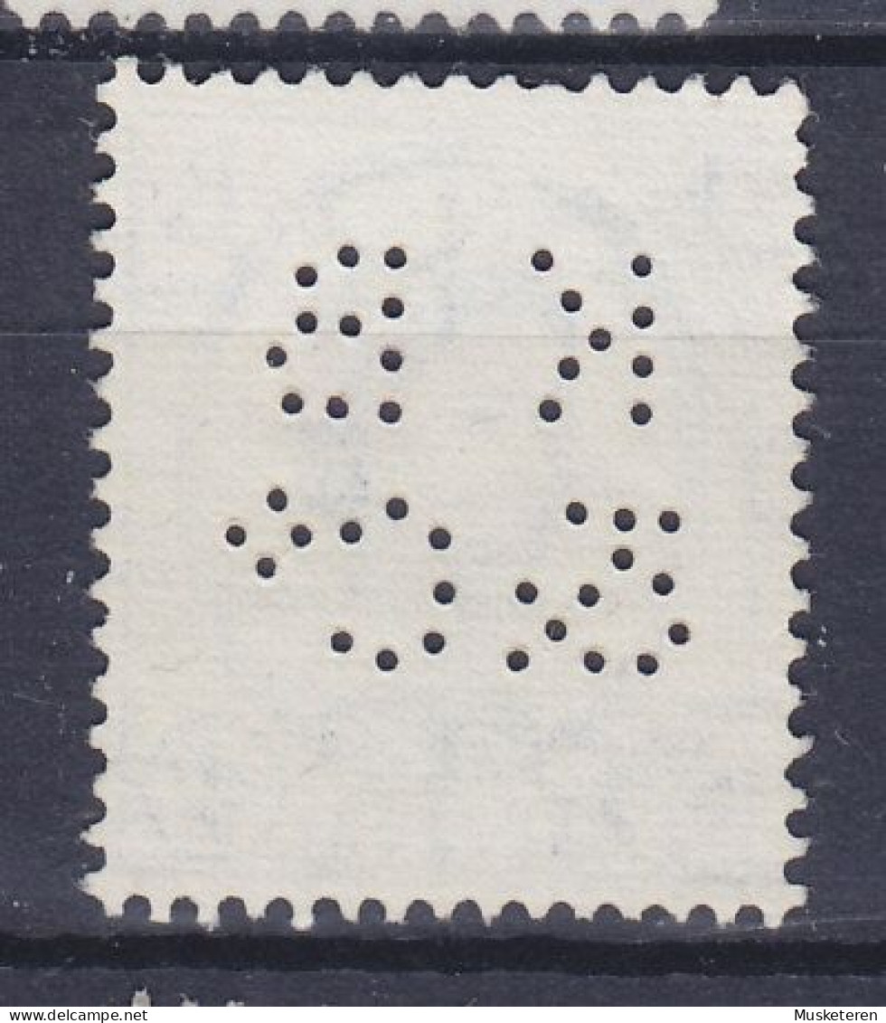 Great Britain Perfin Perforé Lochung  'KB&Co.' 1953 Mi. 263 X, QEII. (2 Scans) - Perfins