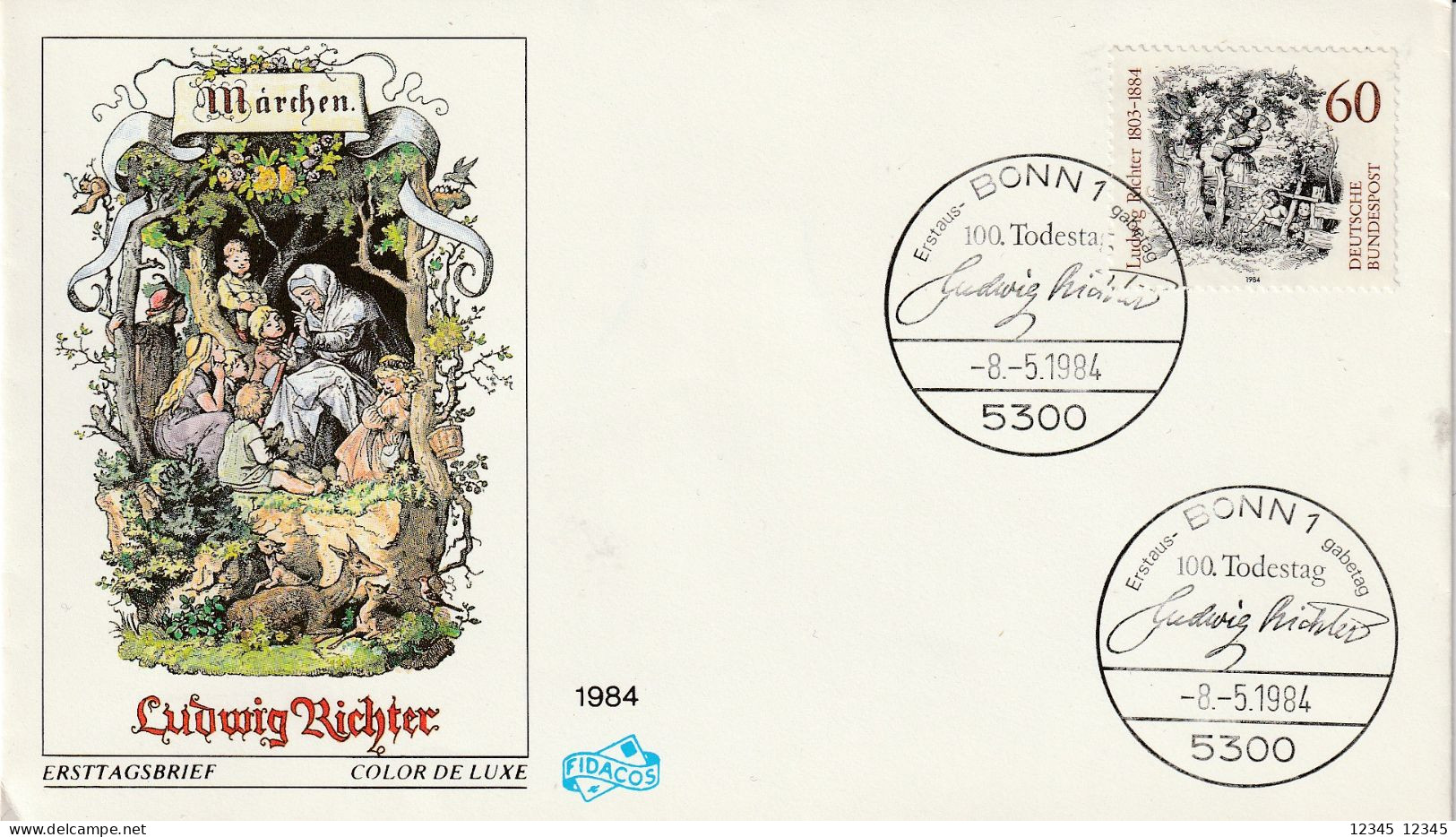 Duitsland 1984, FDC Unused, Ludwig Richter, Fairy Tale - 1981-1990