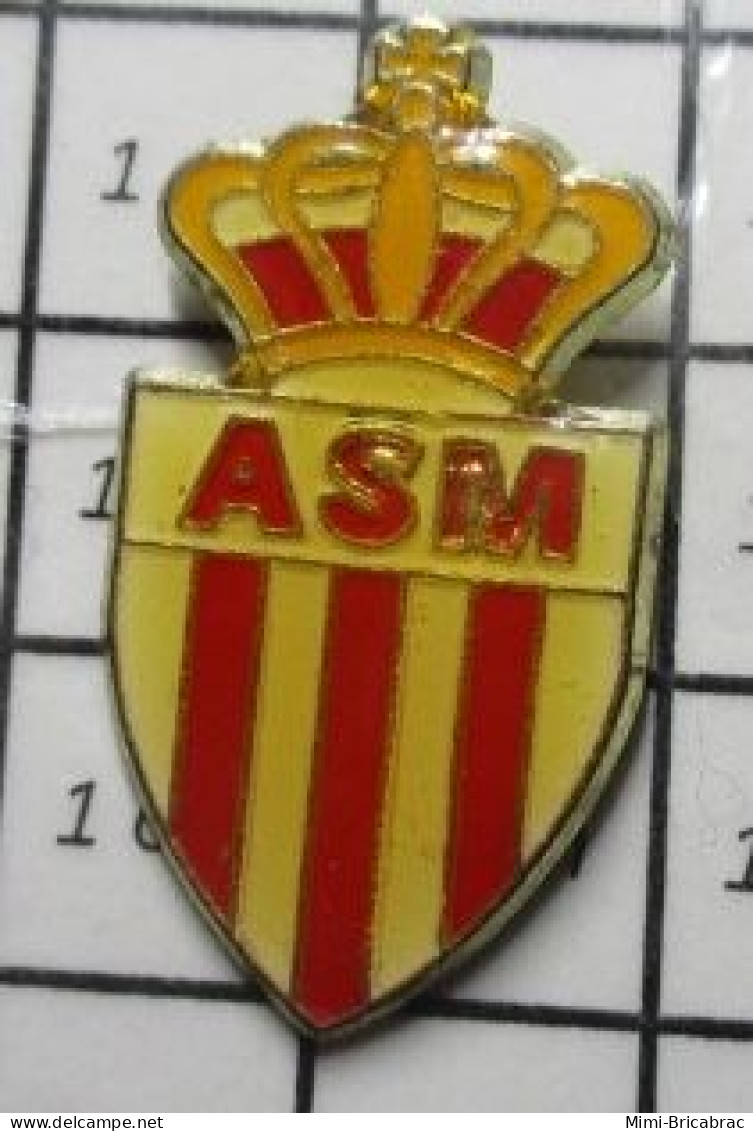 713J Pins Pin's / Rare & Belle Qualité THEME SPORTS / ASM LOGO CLUB DE FOOT DE MONACO - Football