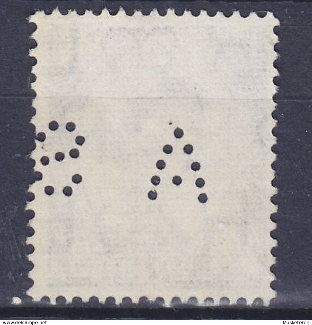 Great Britain Perfin Perforé Lochung  'A S' 1956 Mi. 287 X X, QEII. (2 Scans) - Gezähnt (perforiert)