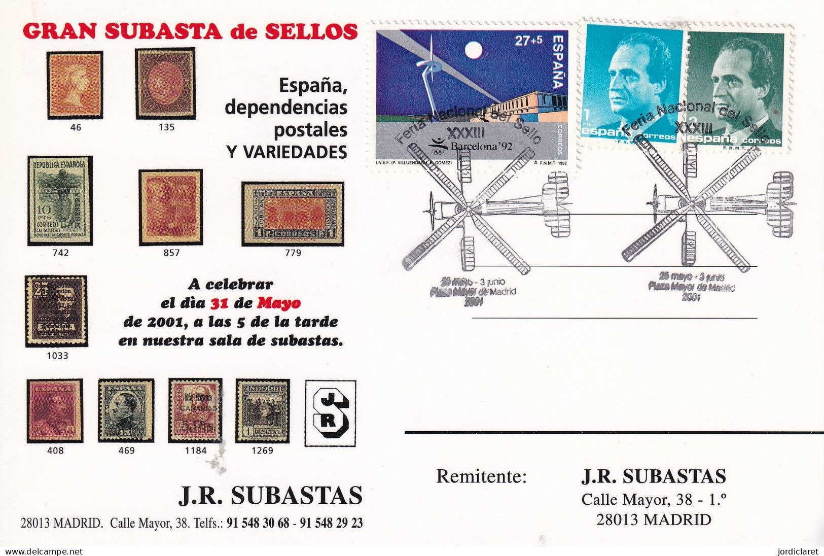 MATASELLOS  2001  MADRID - Storia Postale