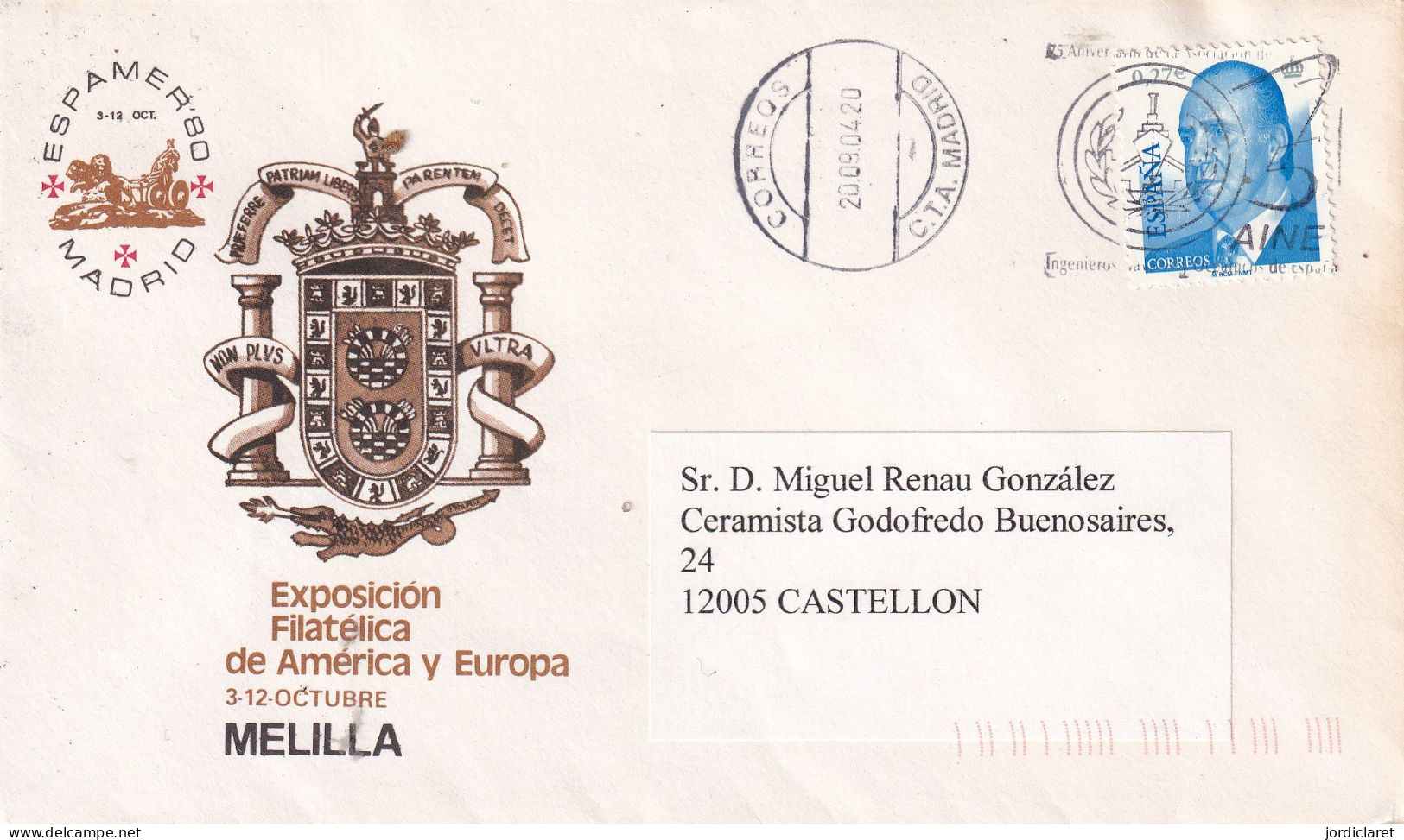 MATASELLOS  RODILLO 2004  MELILLA - Cartas & Documentos