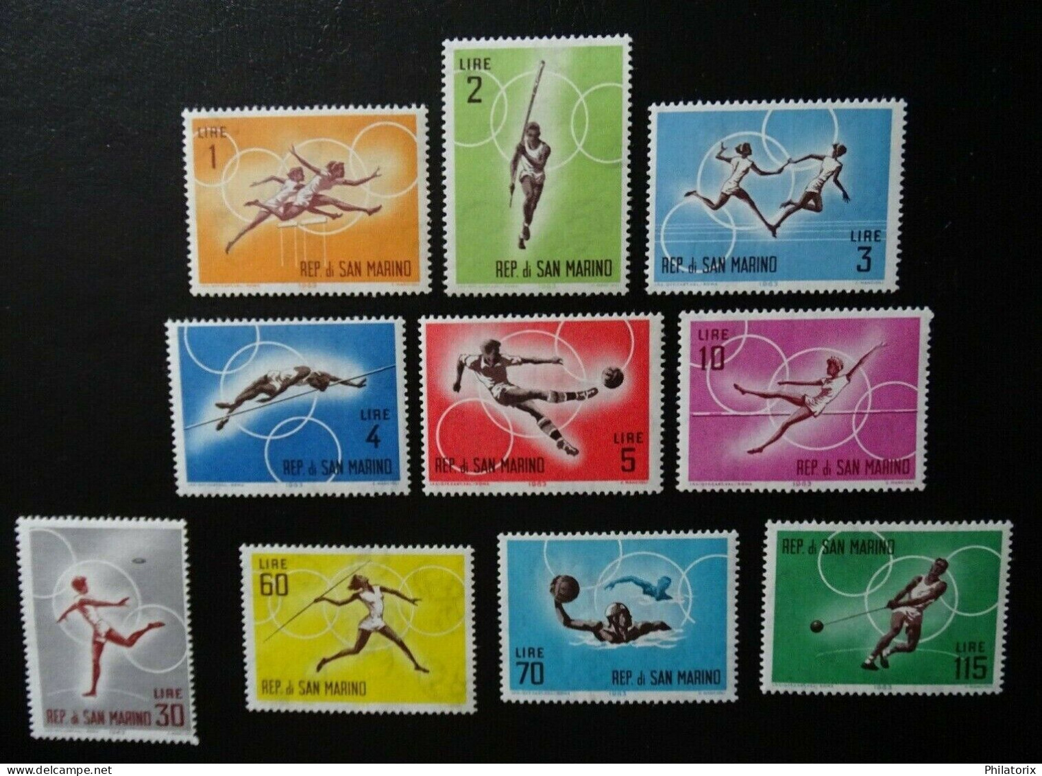 San Marino Mi 782-791 ** , Sport - Unused Stamps