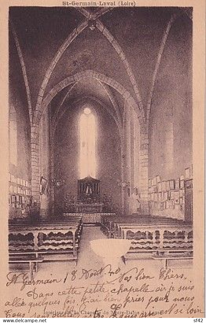 SAINT GERMAIN LAVAL           Intérieur De La Chapelle De Laval - Saint Germain Laval