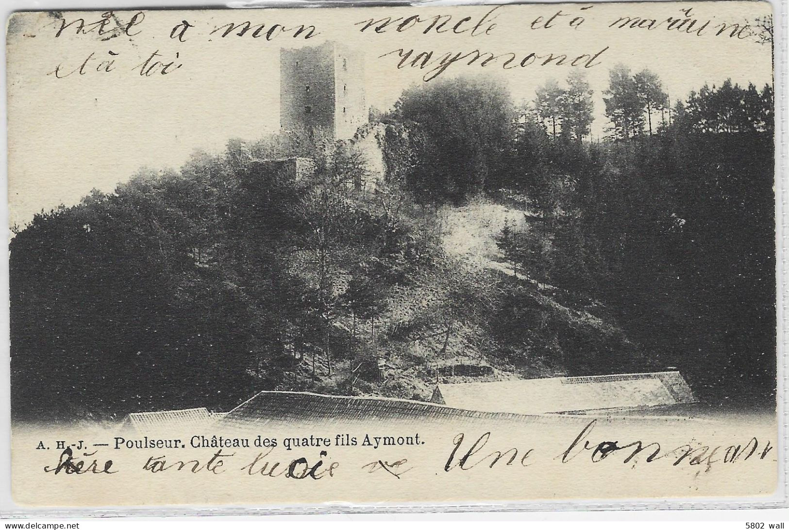 COMBLAIN-AU-PONT : Le Château Des Quatre Fils Aymon - 1903 - Comblain-au-Pont