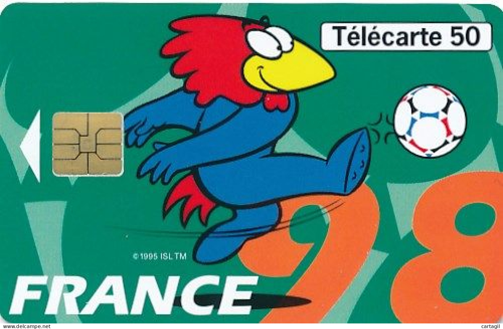 Télécarte France (03/98) Collection Footix (4 Cartes)  (visuel, Puce,  état, Unités, Etc Voir Scan) + Port - Ohne Zuordnung