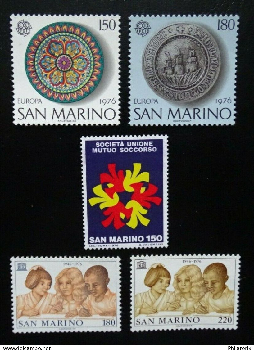 San Marino Mi 1119-1120 + 1121 + 1123-1124 ** , Europa-CEPT - Unused Stamps