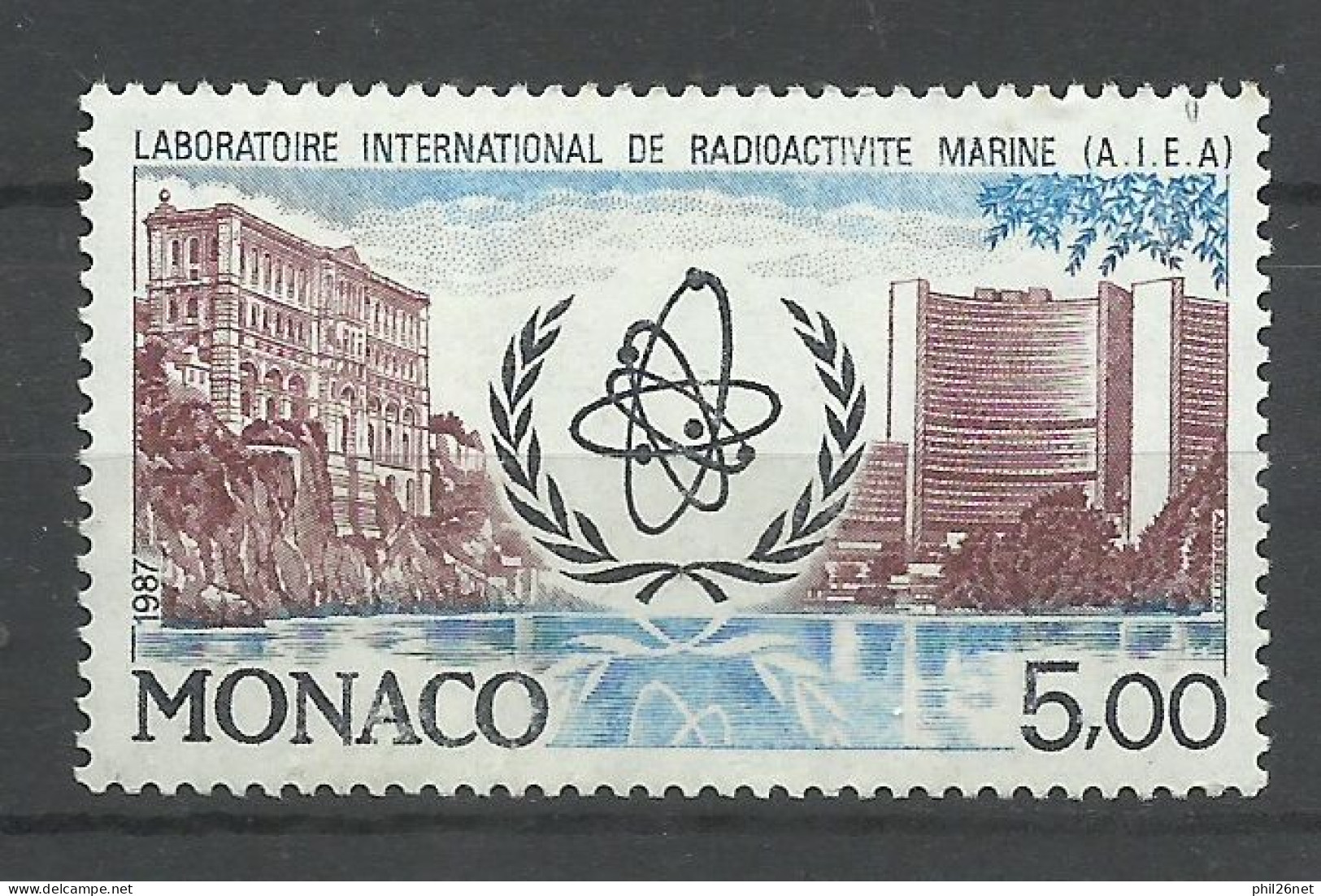 Monaco  N° 1602 AIEA   énergie  Atomique     Neuf * *  B/TB  Voir  Scans     Soldes ! ! ! - Atomenergie