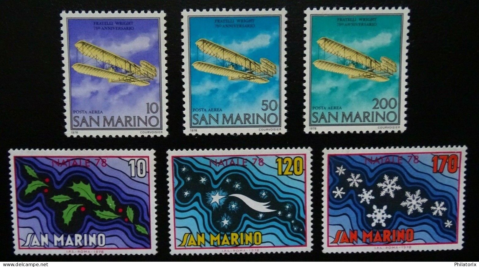 San Marino Mi 1165-1167 + 1169-1171 ** - Unused Stamps