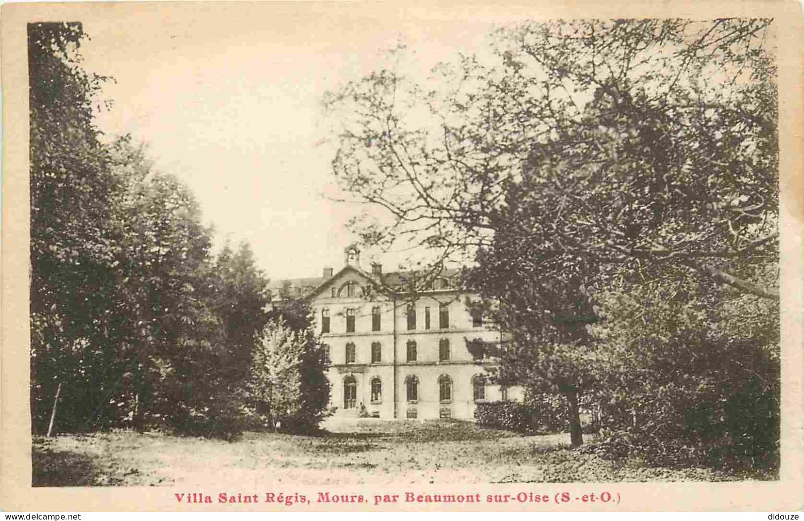 95 - Mours - Villa Saint Régis - Correspondance - CPA - Voyagée En 1933 - Voir Scans Recto-Verso - Mours