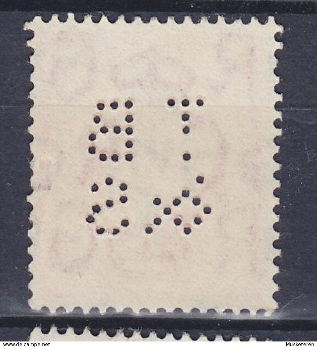 Great Britain Perfin Perforé Lochung 'TB&S' 1937 Mi. 199 X, GV. (2 Scans) - Perforadas