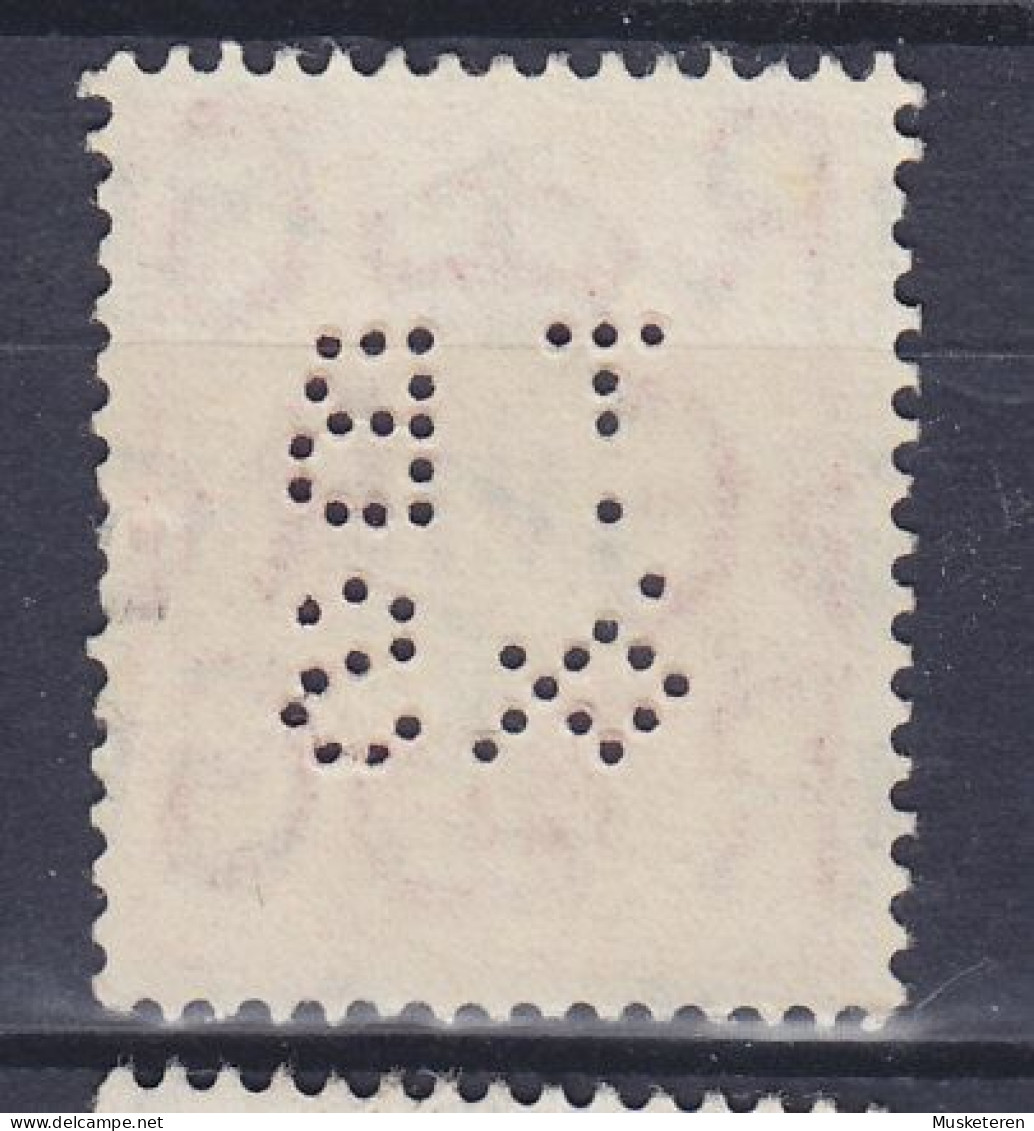 Great Britain Perfin Perforé Lochung 'TB&S' 1937 Mi. 199 X, GV. (2 Scans) - Perfin