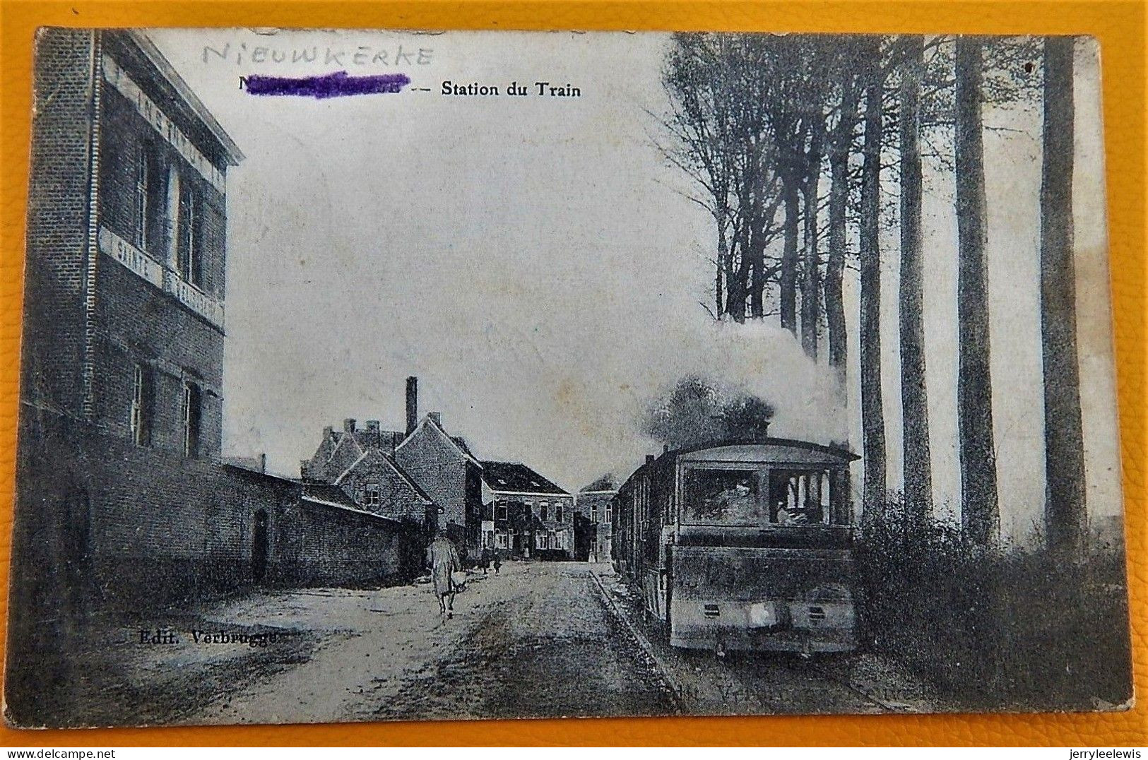 NIEUWKERKE - NEUVE EGLISE -  Station Du Train -  1915 - Heuvelland