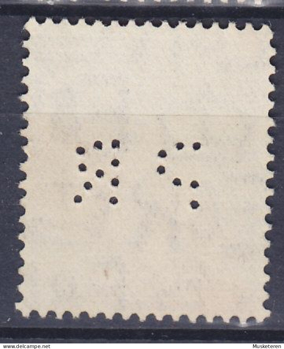 Great Britain Perfin Perforé Lochung 'PR' 1936 Mi. 195 X, Edw. VIII. ERROR Variety Missing Pin In 'P' (2 Scans) - Gezähnt (perforiert)