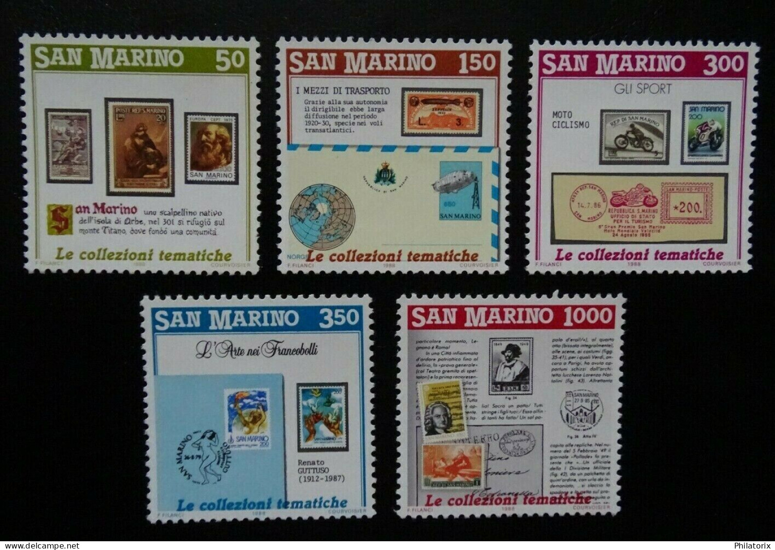 San Marino Mi 1382-1386 ** - Unused Stamps