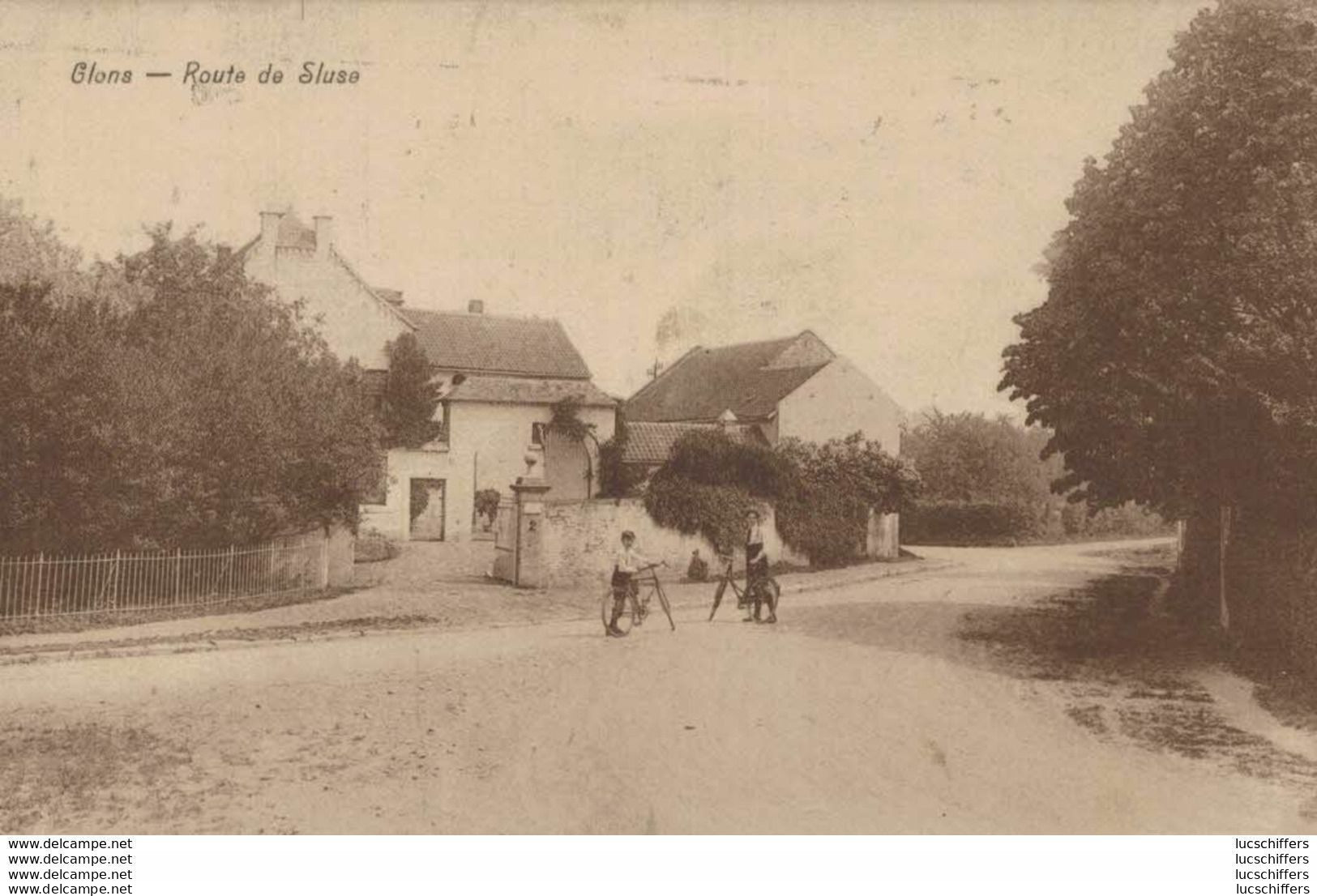 Glons - Route De Sluse - Vue Animée - 2 Scans - Bassenge