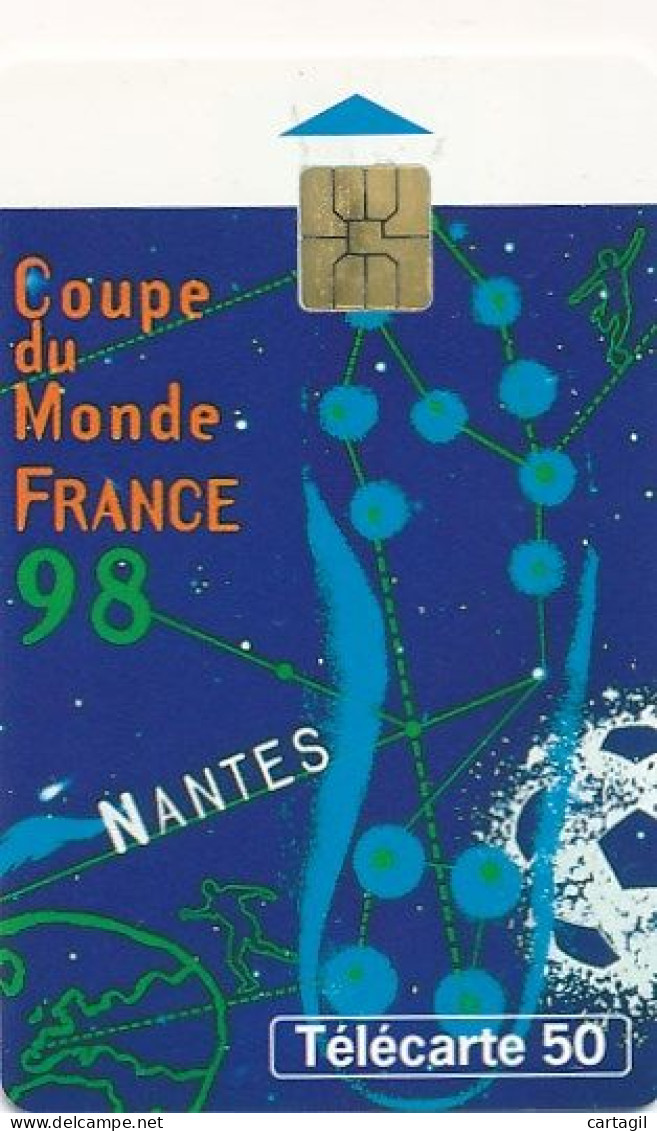 Télécarte France (04/98) Coupe Du Monde Foot 98 -Nantes    (visuel, Puce,  état, Unités, Etc Voir Scan) + Port - Non Classificati