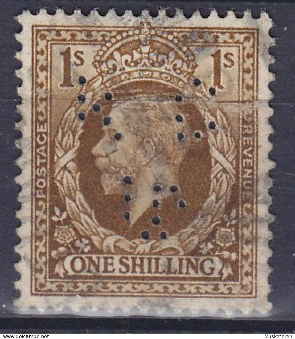 Great Britain Perfin Perforé Lochung 'KD Co' 1936 Mi. 185 X, GV. ERROR Variety 'Missing Pins In All Letters' (2 Scans) - Perforadas