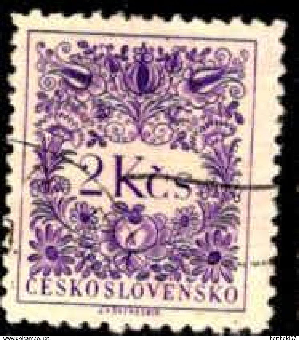 Tchekoslovaquie Taxe Obl Yv: 89 Mi:89PA Dessins (Beau Cachet Rond) - Postage Due