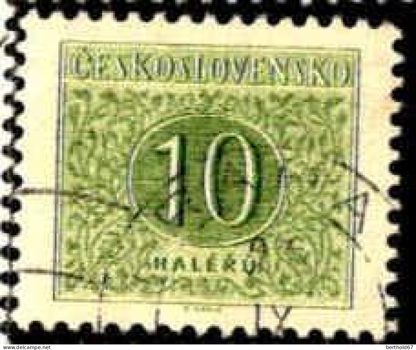 Tchekoslovaquie Taxe Obl Yv: 92/95 Haleru (Beau Cachet Rond) - Timbres-taxe
