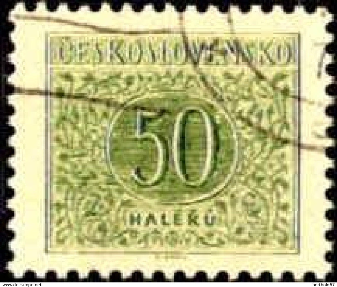 Tchekoslovaquie Taxe Obl Yv: 92/95 Haleru (Beau Cachet Rond) - Timbres-taxe