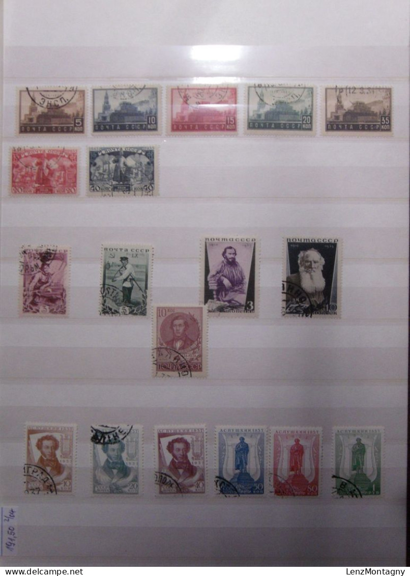 Collection De Timbres Russie - URSS Dans 2 Classeurs Neuf **, Oblitéré, Selon Scans - Colecciones (en álbumes)