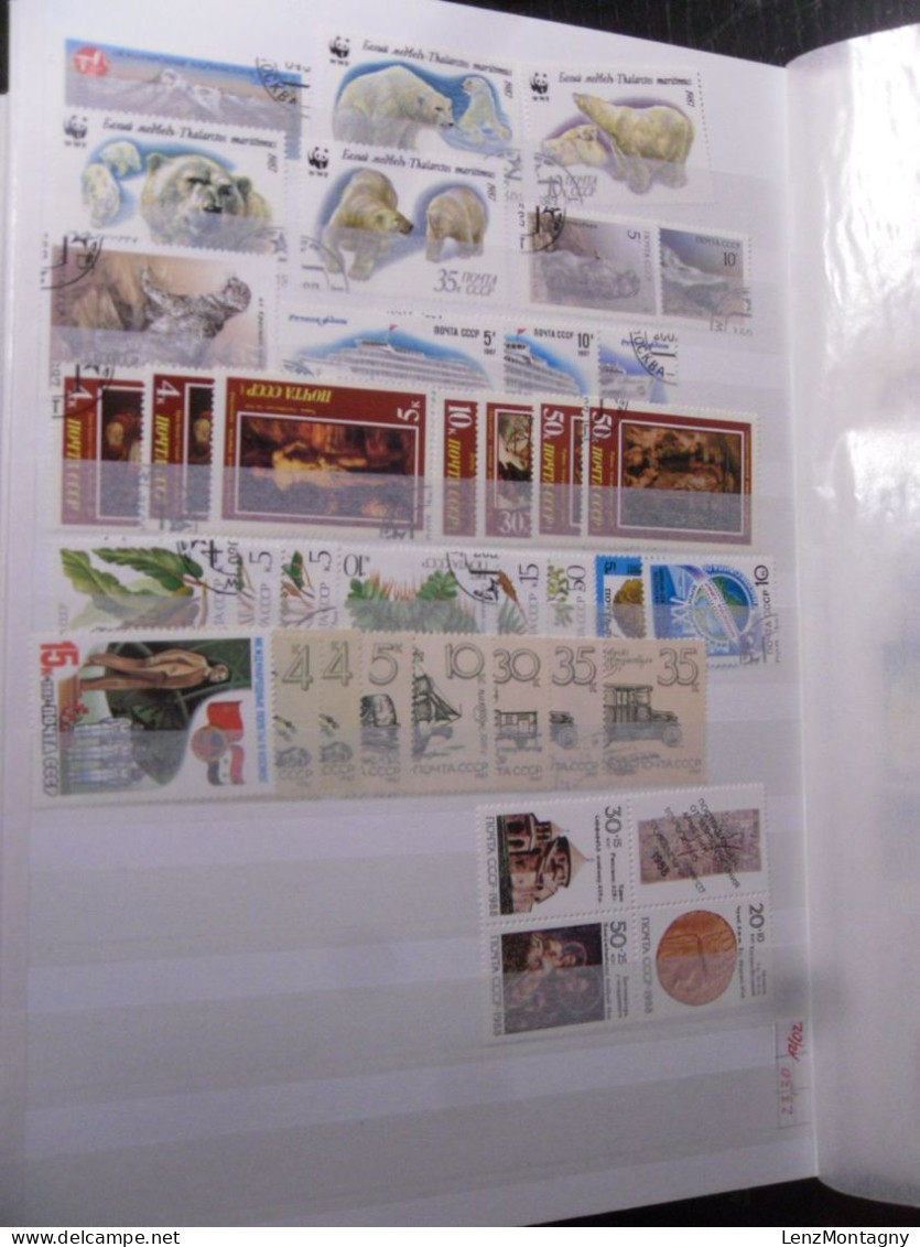 Collection de timbres Russie - URSS dans 2 classeurs neuf **, oblitéré, selon Scans