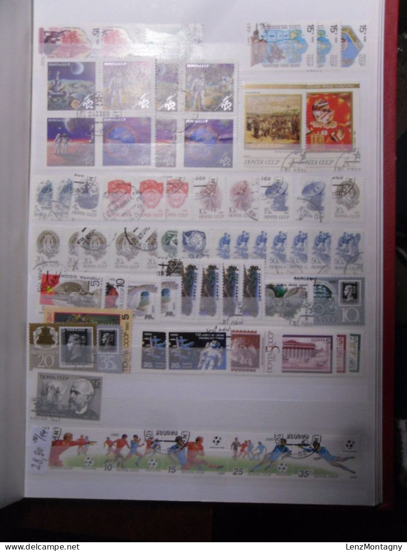 Collection de timbres Russie - URSS dans 2 classeurs neuf **, oblitéré, selon Scans