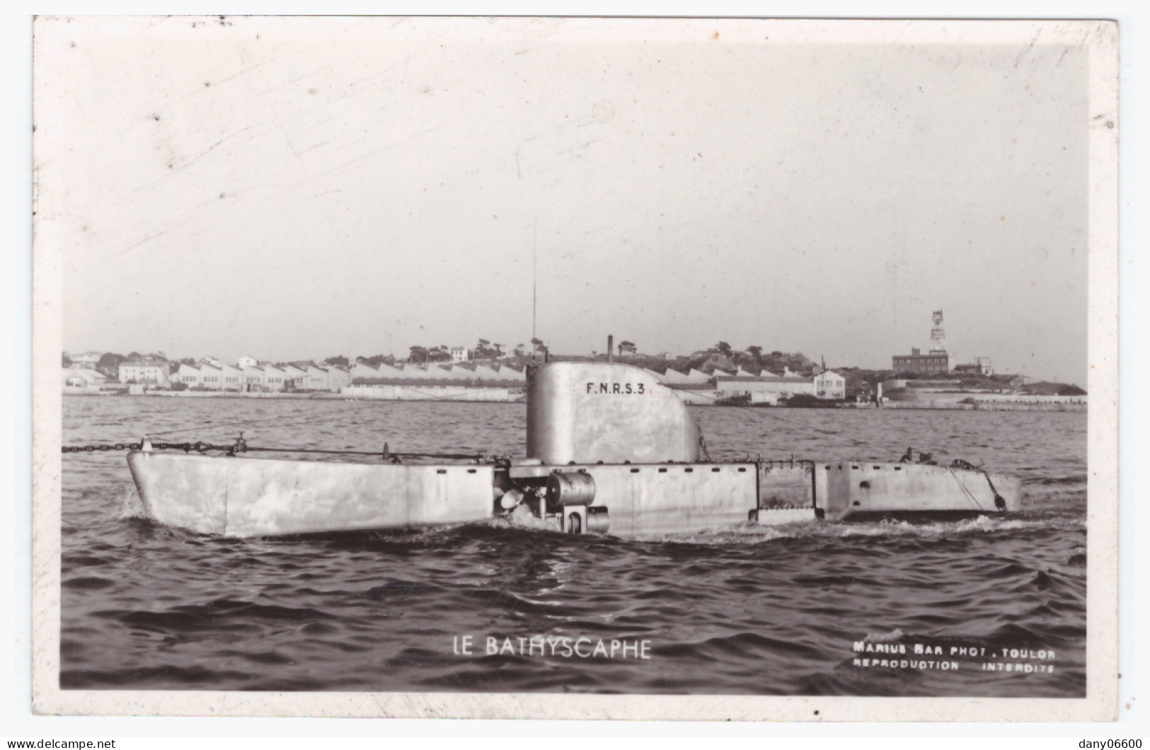 LE BATHYSCAPHE  (carte Photo Animée) - Submarinos