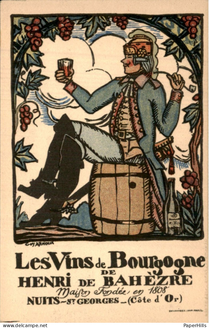 Reclame - Handel - Vins De Bourgogne - Autres & Non Classés