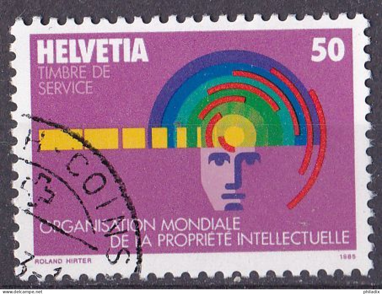 Schweiz WIPO Marke Von 1985 O/used (A4-25) - Usati