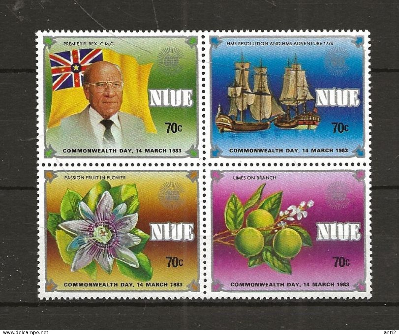 Niue 1983 Commonwealth Day Mi  486-489 In Bloc Of Four MNH(**) - Niue