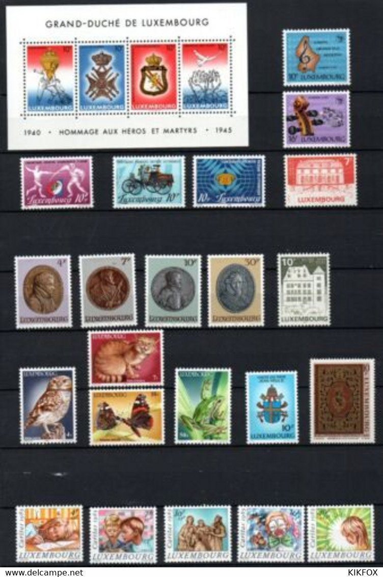 LUXEMBURG,LUXEMBOURG, 1985 Kompletter Jahrgang Mi. 1117-1142 YT 1067-1092,COMPLETE YEAR , POSTFRISCH, NEUF - Full Years