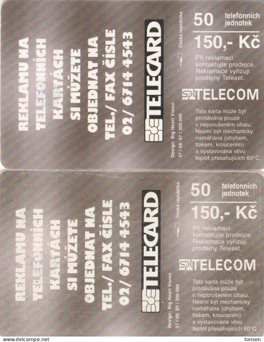 Czech Rep. C200a And B, Leonardo Da Vinci, 2 Scans.   GEM1A And B (Not Symmetric White And Symmetric Black ) - República Checa