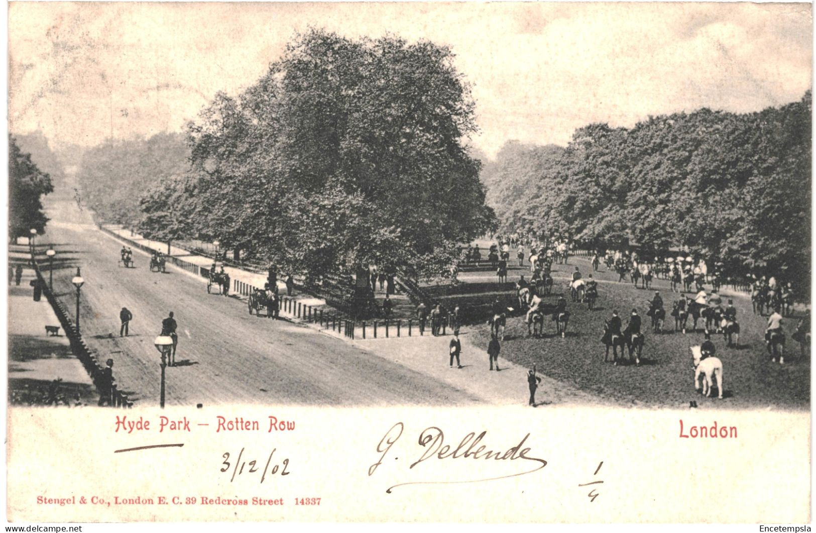 CPA Carte Postale Royaume Uni London  Hyde Park  Rotten Row 1902 VM78152 - Hyde Park