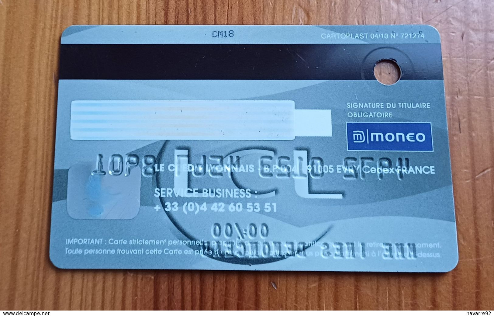 CARTE A PUCE BANCAIRE BANQUE LCL JOLI VISUEL TEST ESSAI !!! - Disposable Credit Card