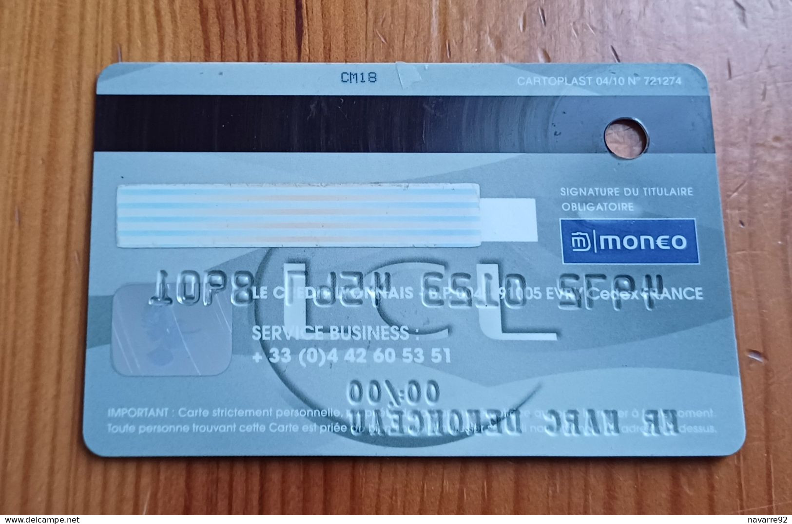 CARTE A PUCE BANCAIRE BANQUE LCL JOLI VISUEL TEST ESSAI !!! - Disposable Credit Card