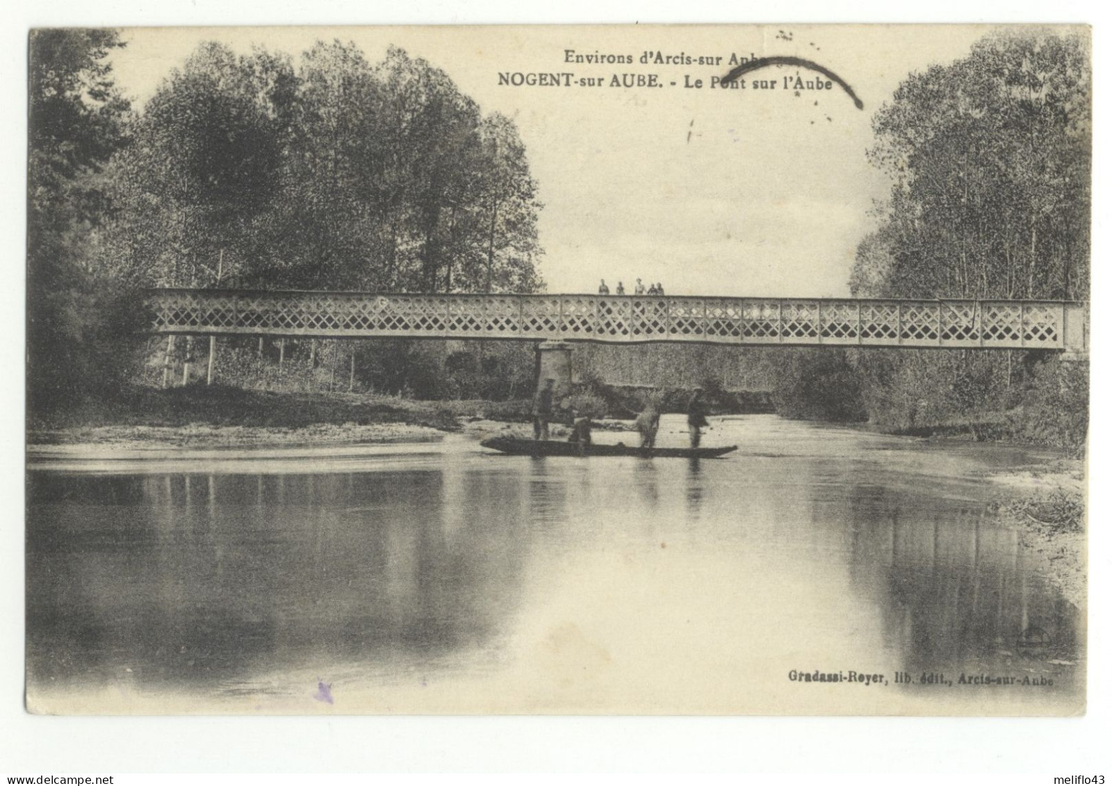 10/ CPA A -  Nogent Sur Aube - Le Pont Sur L'Aube - Nogent-sur-Seine