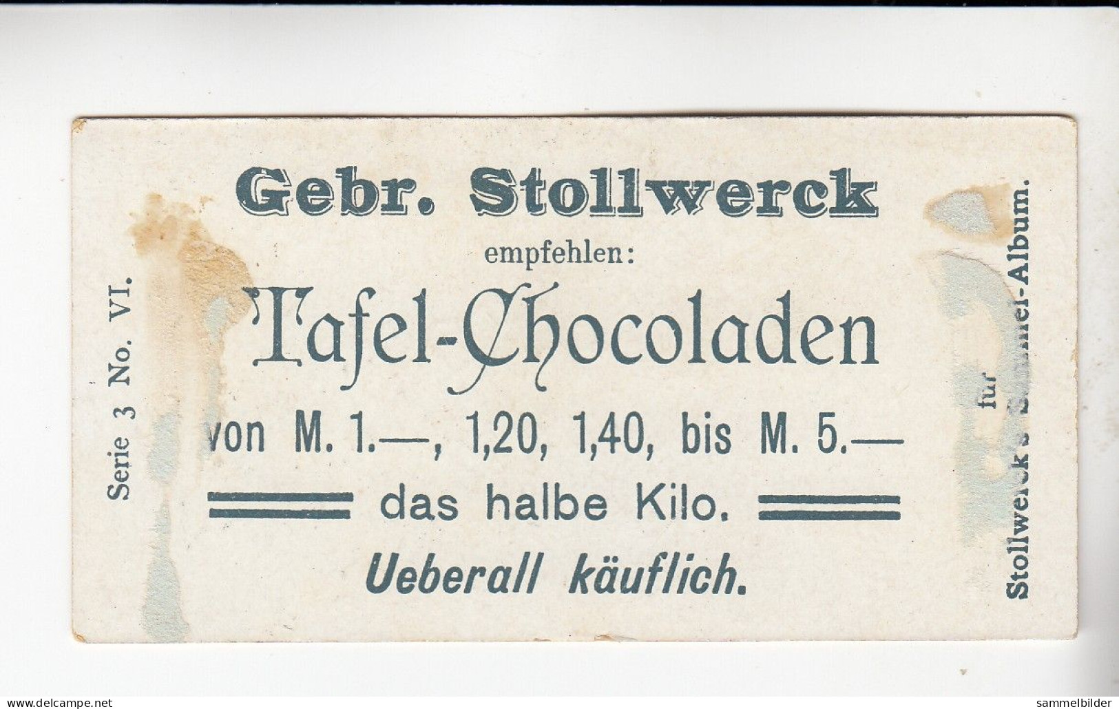 Stollwerck Album No 1  Kinderbilder Soldat Auf Posten    Gruppe 3 #6  Von 1897 - Stollwerck