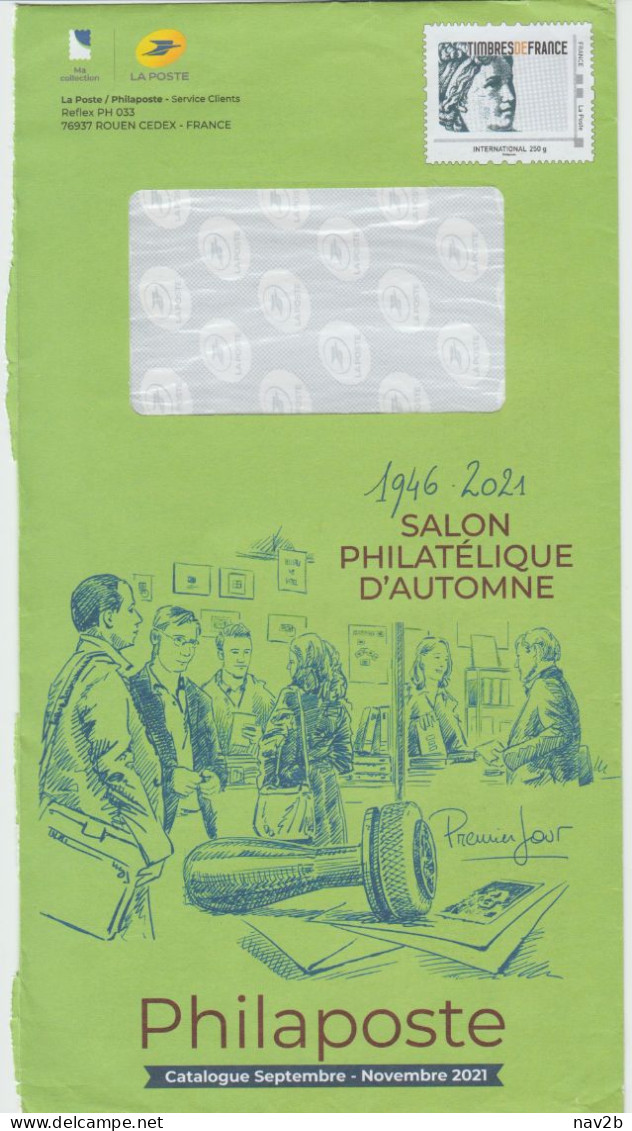 Entier Philaposte Catalogue Septembre 2021 - Prêts-à-poster:Stamped On Demand & Semi-official Overprinting (1995-...)