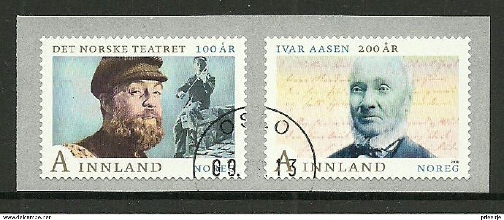 Norway 2013 Nat. Year Of Norwegian Language Pair  Y.T. 1777/1778 (0) - Gebruikt