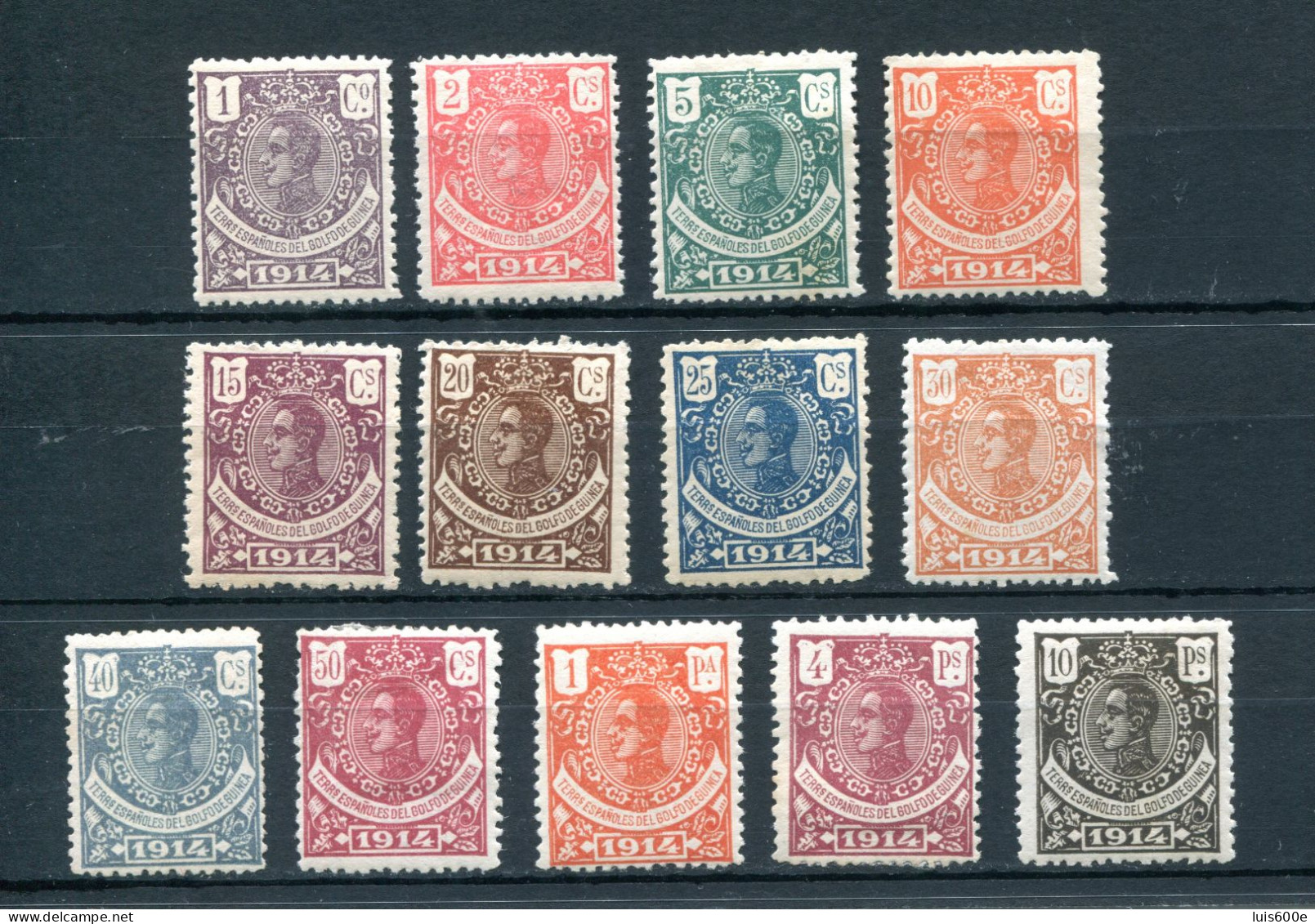 1914.GUINEA.EDIFIL 98/110*.NUEVOS LEVE FIJASELLOS(MH).CATALOGO 45€ - Guinea Española