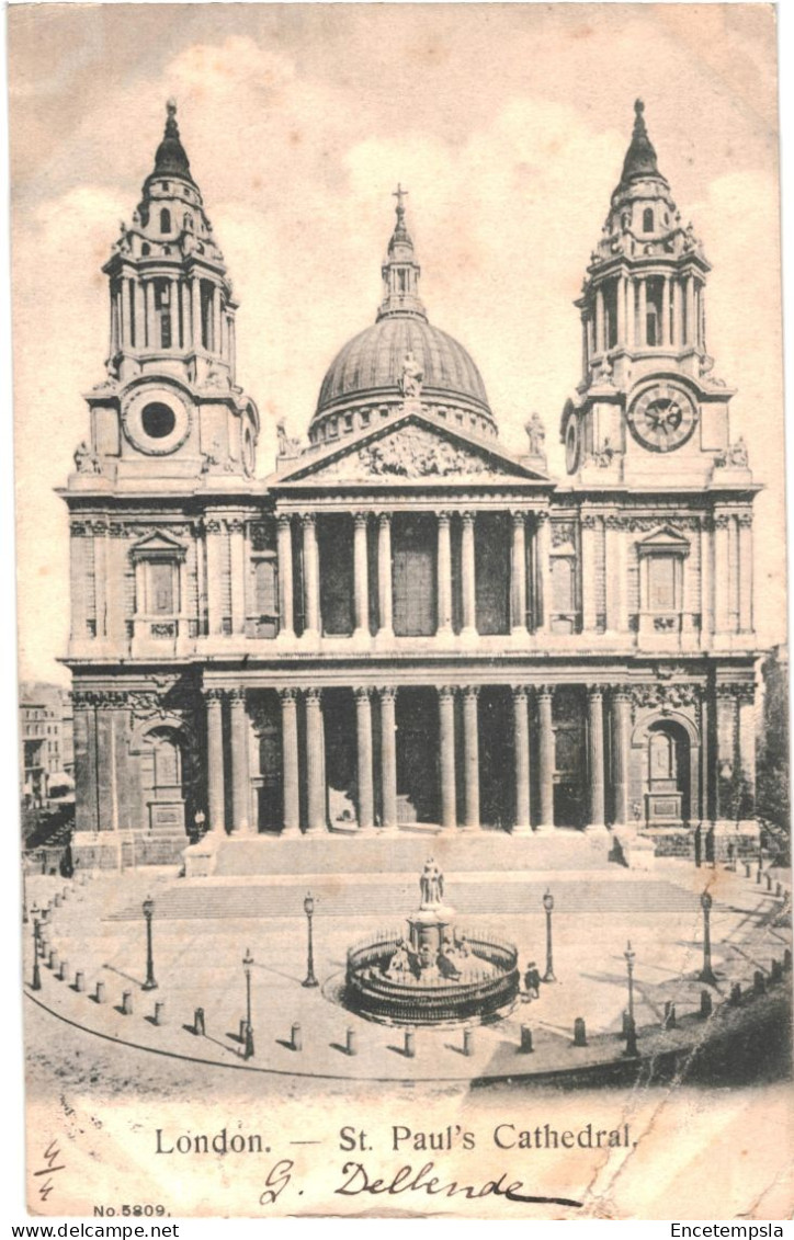 CPA Carte Postale Royaume Uni London St. Paul's Cathedral 1902 VM78158 - St. Paul's Cathedral