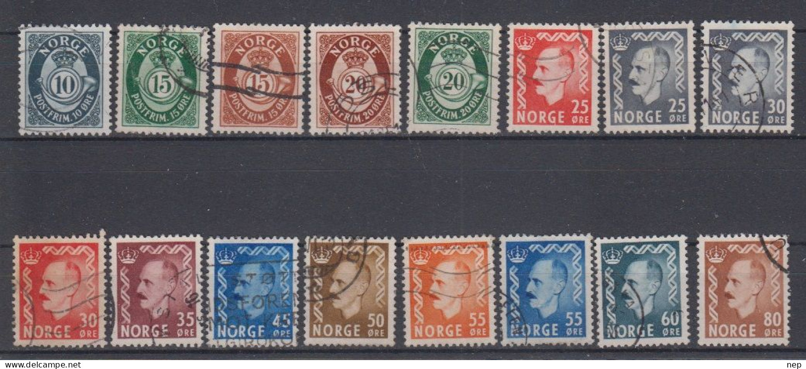 NOORWEGEN - Michel - 1950 - Nr 353/68 - Gest/Obl/Us - Used Stamps